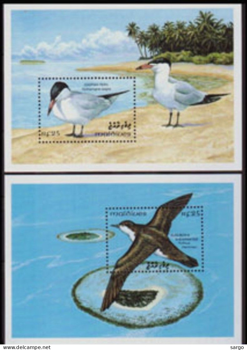 MALDIVE - 1993 - ANIMALS - FAUNA - BIRDS - SEA BIRDS - UCCELLI -  2 V -  MNH - SET - - Albatro & Uccelli Marini