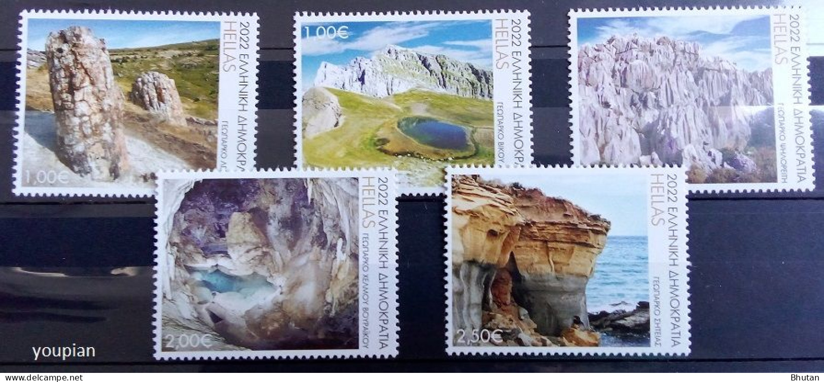 Greece 2022, Geoparks, MNH Stamps Set - Neufs