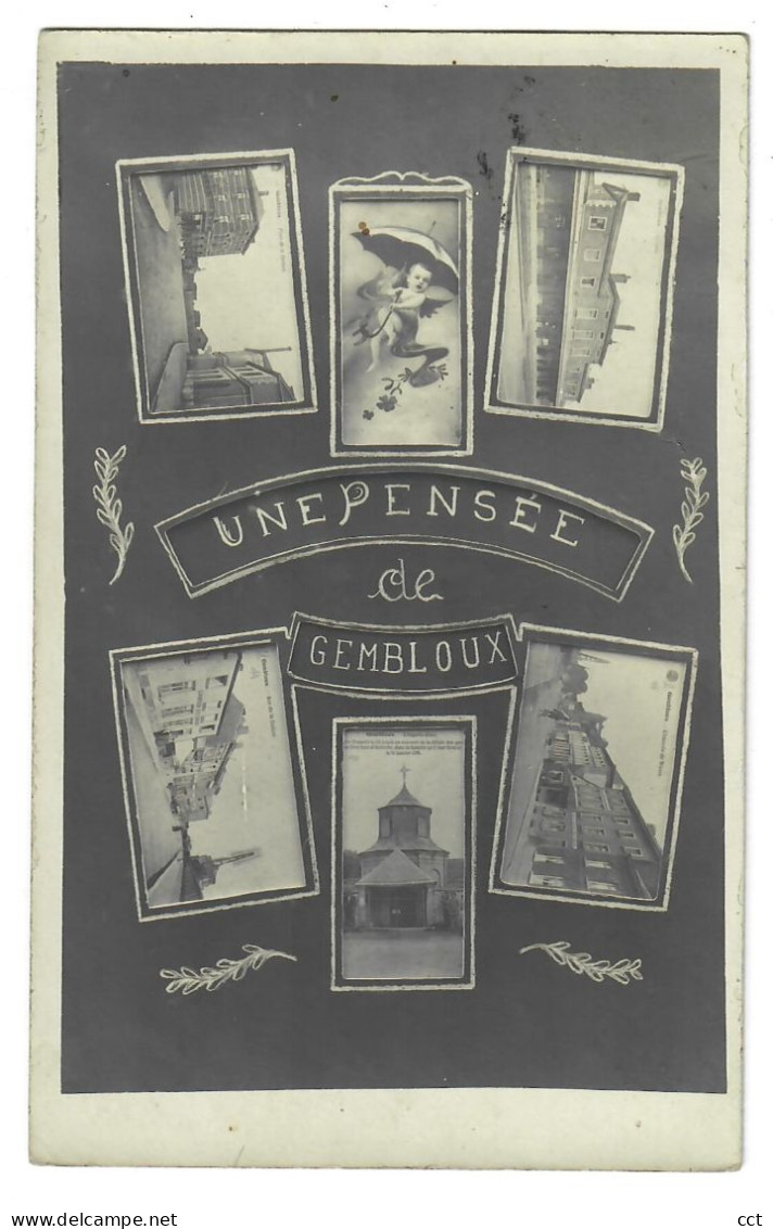 Gembloux   CARTE PHOTO  Une Pensée De Gembloux   MULTI VUE - Gembloux