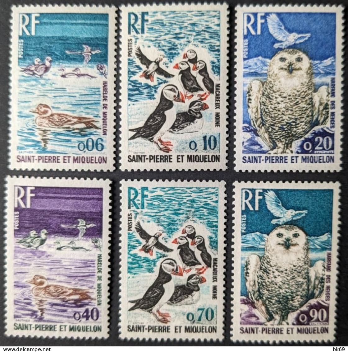 425 à 430** Série Complète, Oiseaux - Unused Stamps