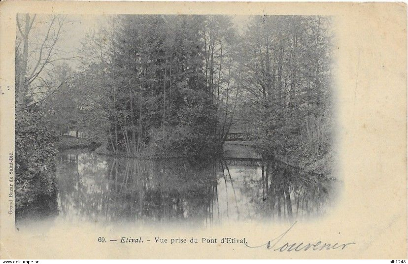 [88] Vosges > Etival Clairefontaine Vue Prise Du Pont D'Etival Rare - Etival Clairefontaine