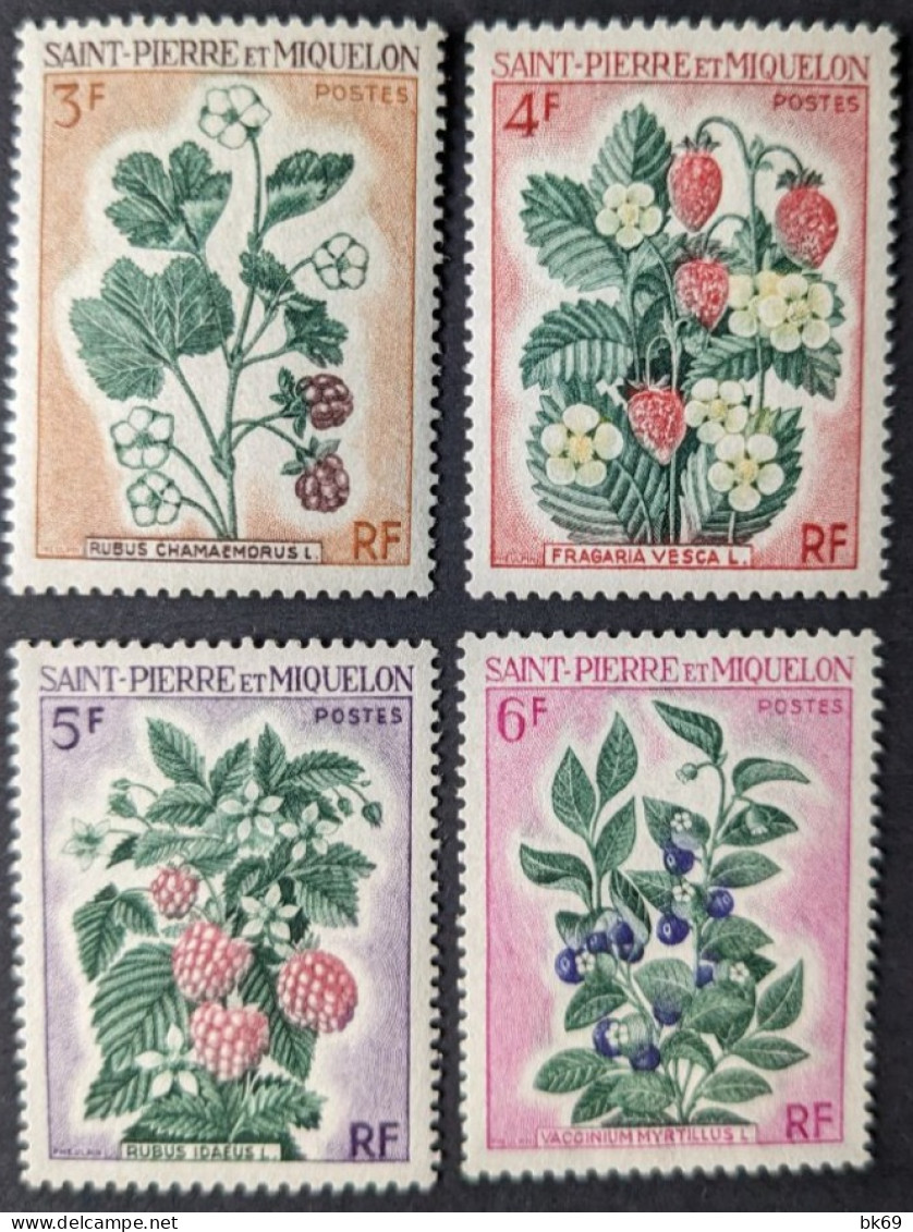 401 à 404** Série Complète, Fleurs Et Fruits - Unused Stamps