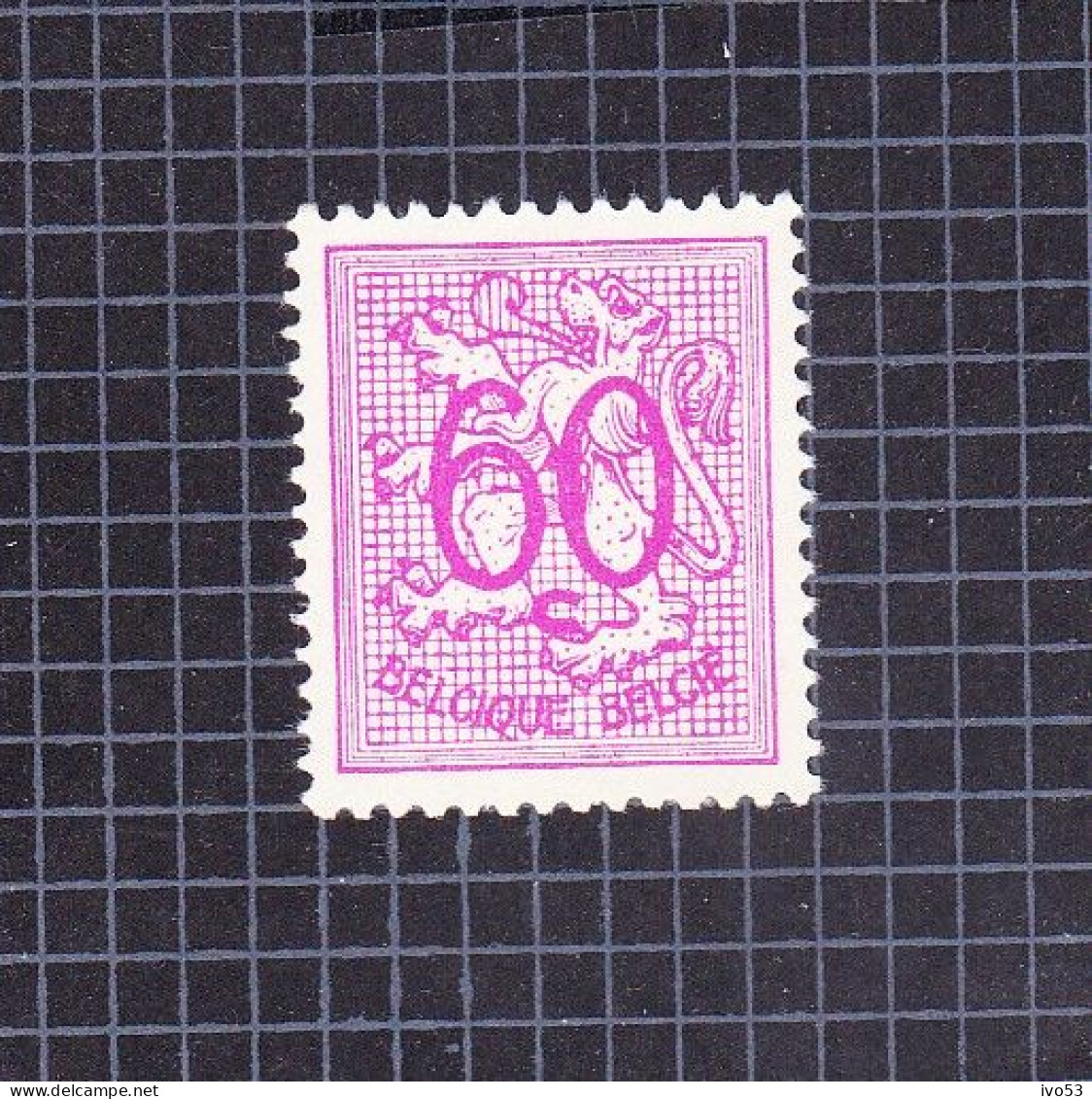 1951 Nr 855* Met Scharnier.Cijfer Op Heraldieke Leeuw. - 1951-1975 Heraldischer Löwe (Lion Héraldique)