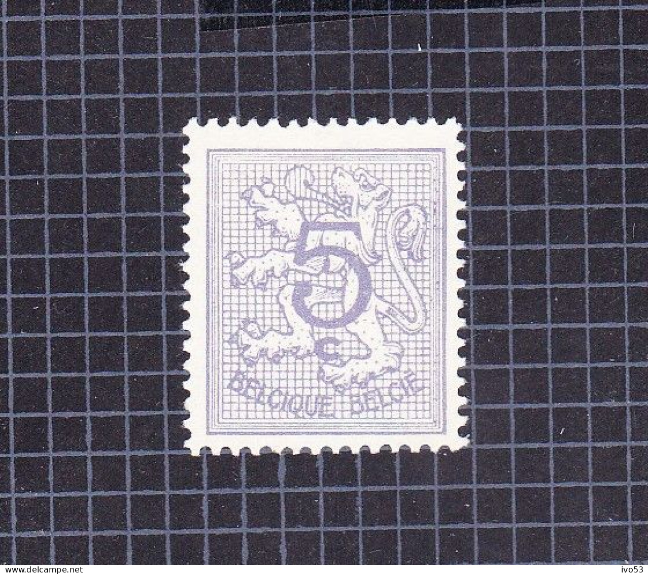 1951 Nr 849* Met Scharnier.Cijfer Op Heraldieke Leeuw. - 1951-1975 Heraldischer Löwe (Lion Héraldique)