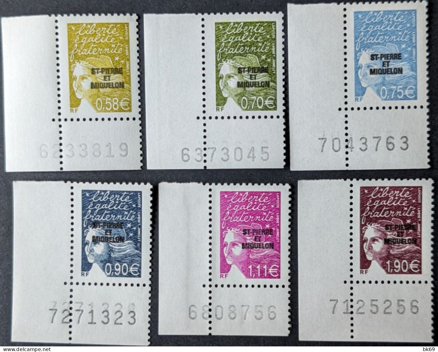 800 à 805** Série Complète De 2003 CDF Marianne Luquet - Unused Stamps
