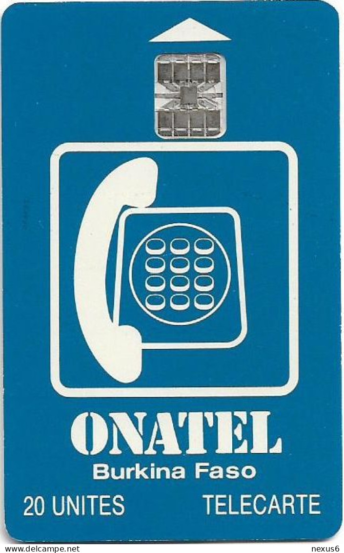 Burkina Faso - Onatel - Logo Blue, SC7 ISO, Cn. C5Axxxxxx Red At Right, Glossy Finish, 1994, 20Units, Used - Burkina Faso