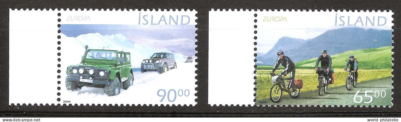 Islande Island 2004 N° 994 / 5 ** Europa, Vacances, Vélo, Jeep, Glaciers, Cyclisme, Route, Tourisme, 4x4, Neige Montagne - Ungebraucht