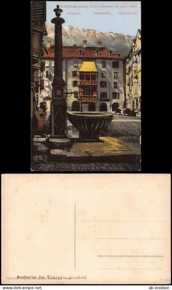 Ansichtskarte Innsbruck Herzog-Friedrich-Straße Mit Goldenem Dachl 1910 - Innsbruck