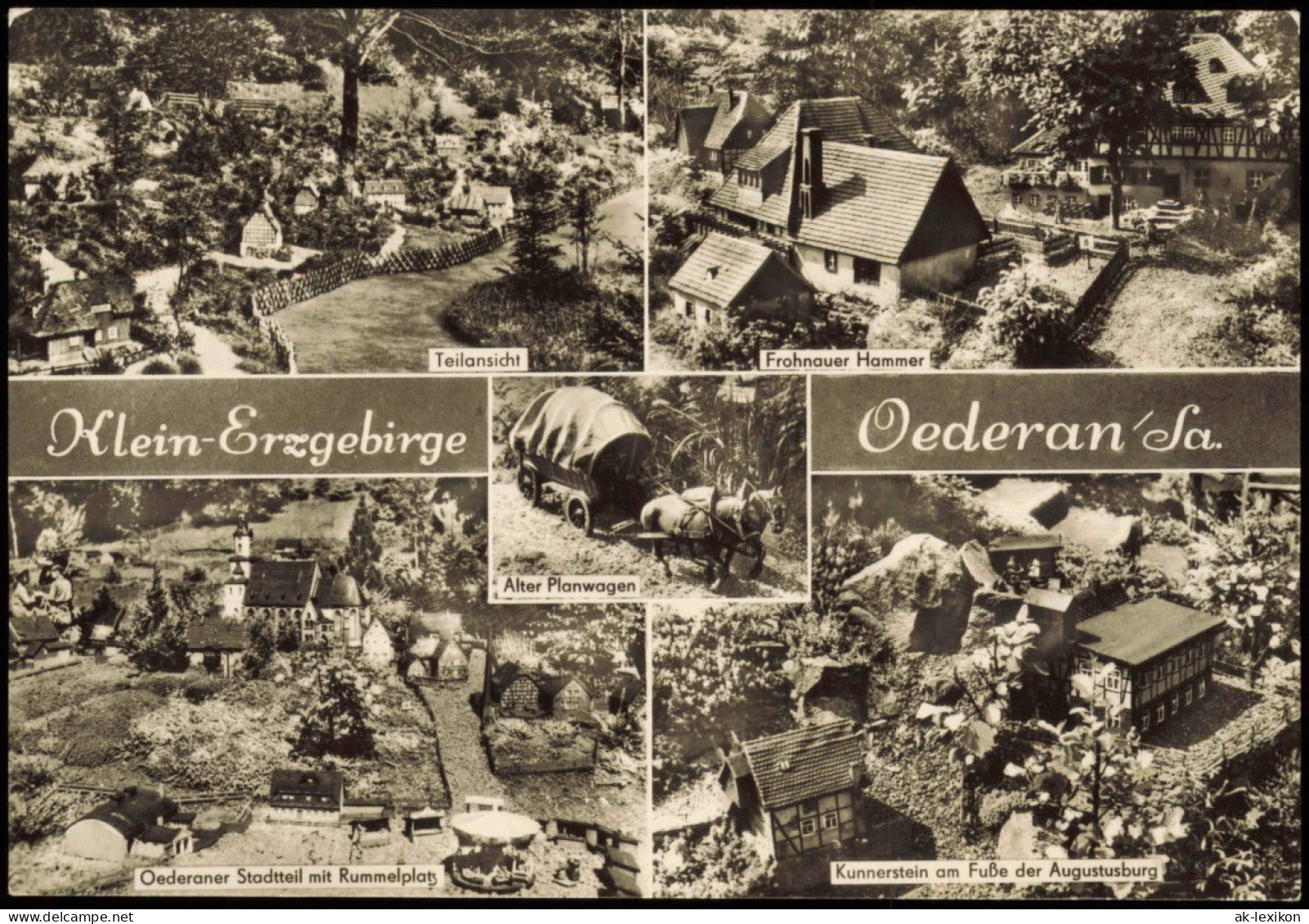 Ansichtskarte Oederan Miniaturpark Klein-Erzgebirge 1971 - Oederan