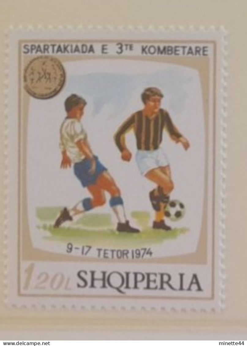 ALBANIE ALBANIA SHQIPERIA  MNH** 1974  FOOTBALL FUSSBALL SOCCER CALCIO VOETBAL FUTBOL FUTEBOL FOOT - Berühmte Teams