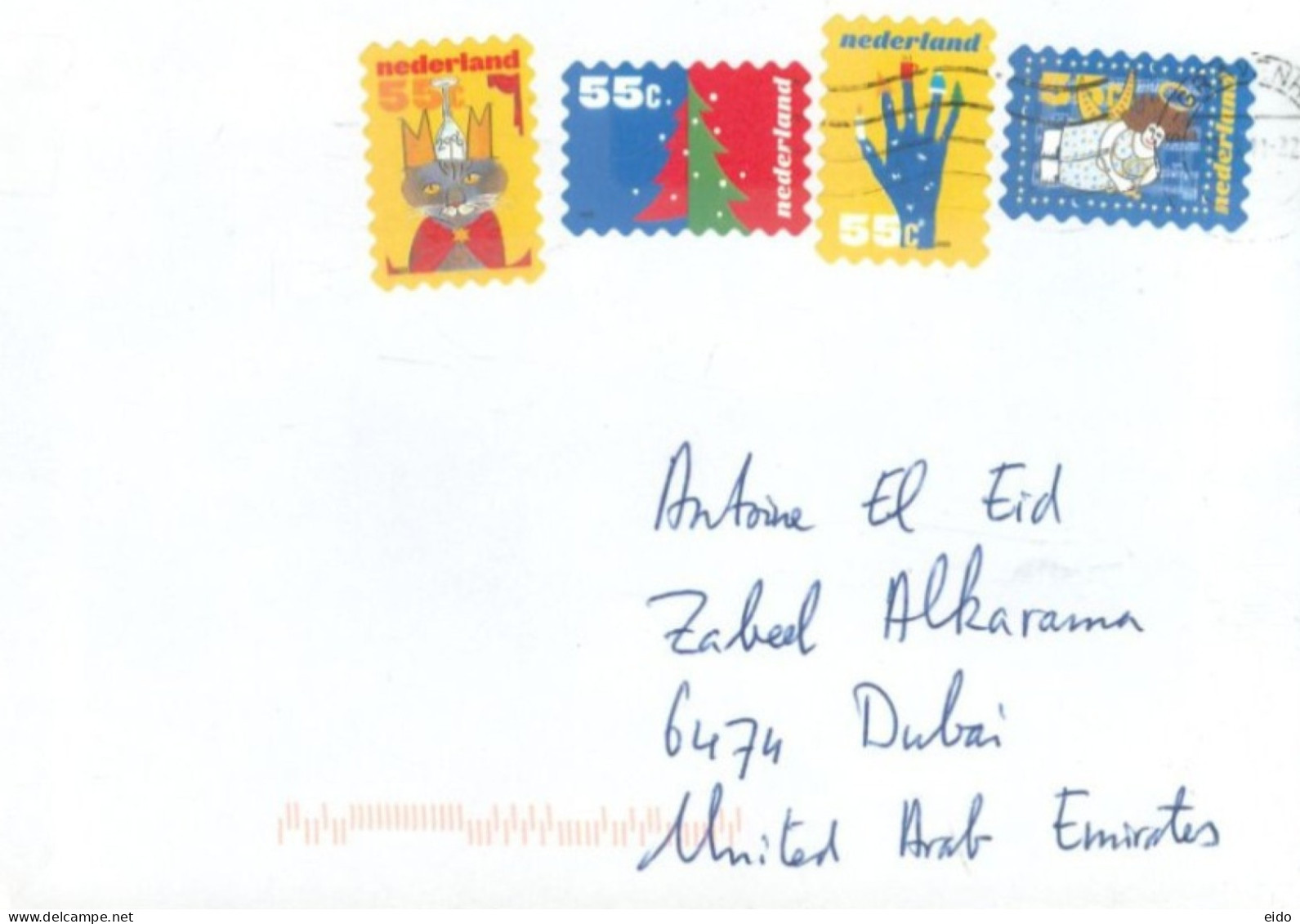 NETHERLANDS  - 2022, STAMPS COVER TO DUBAI. - Briefe U. Dokumente