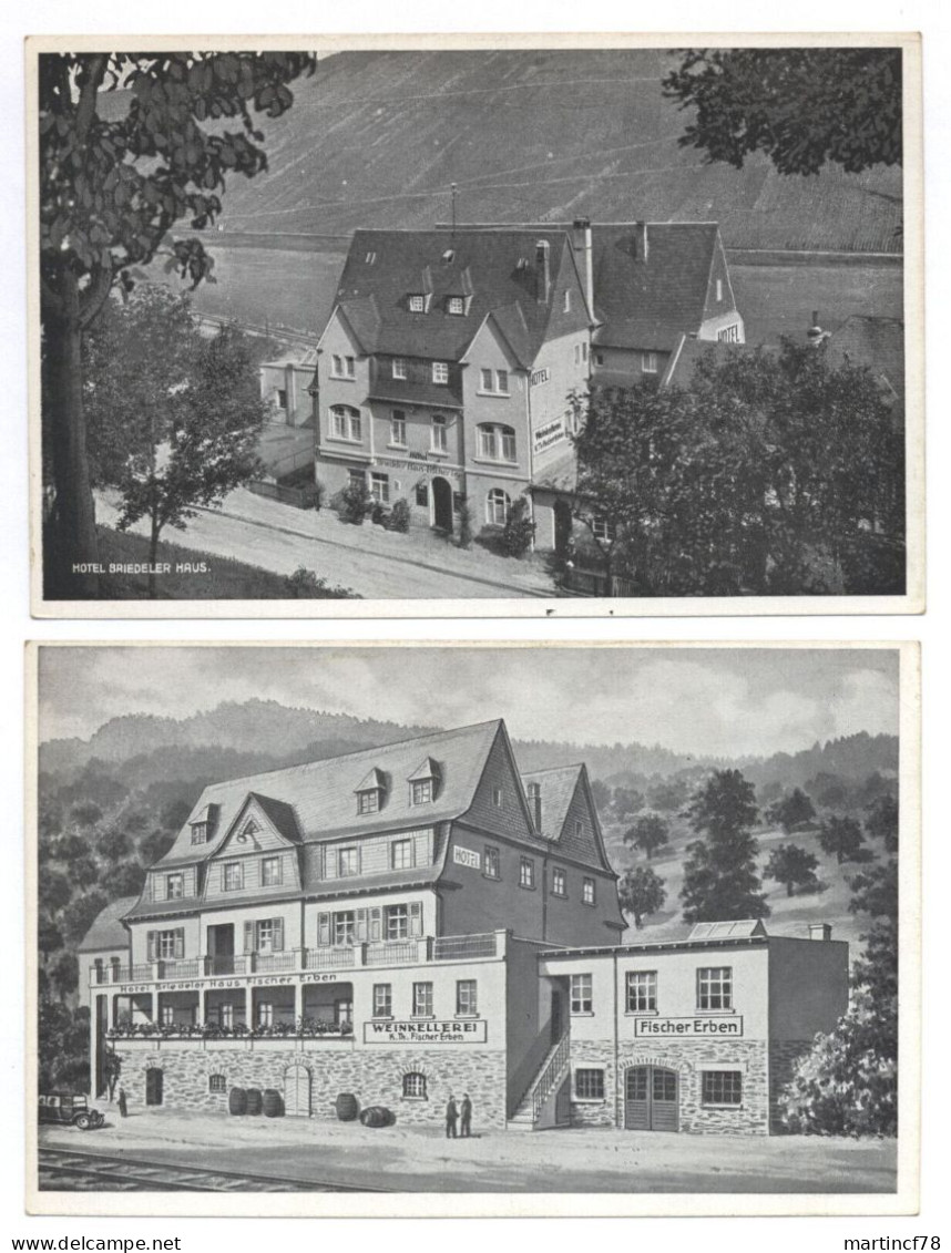 2x 5581 Briedel A. D. M. Hotel Briedeler Haus Fischer Weinbau Pension Zell Mosel - Zell