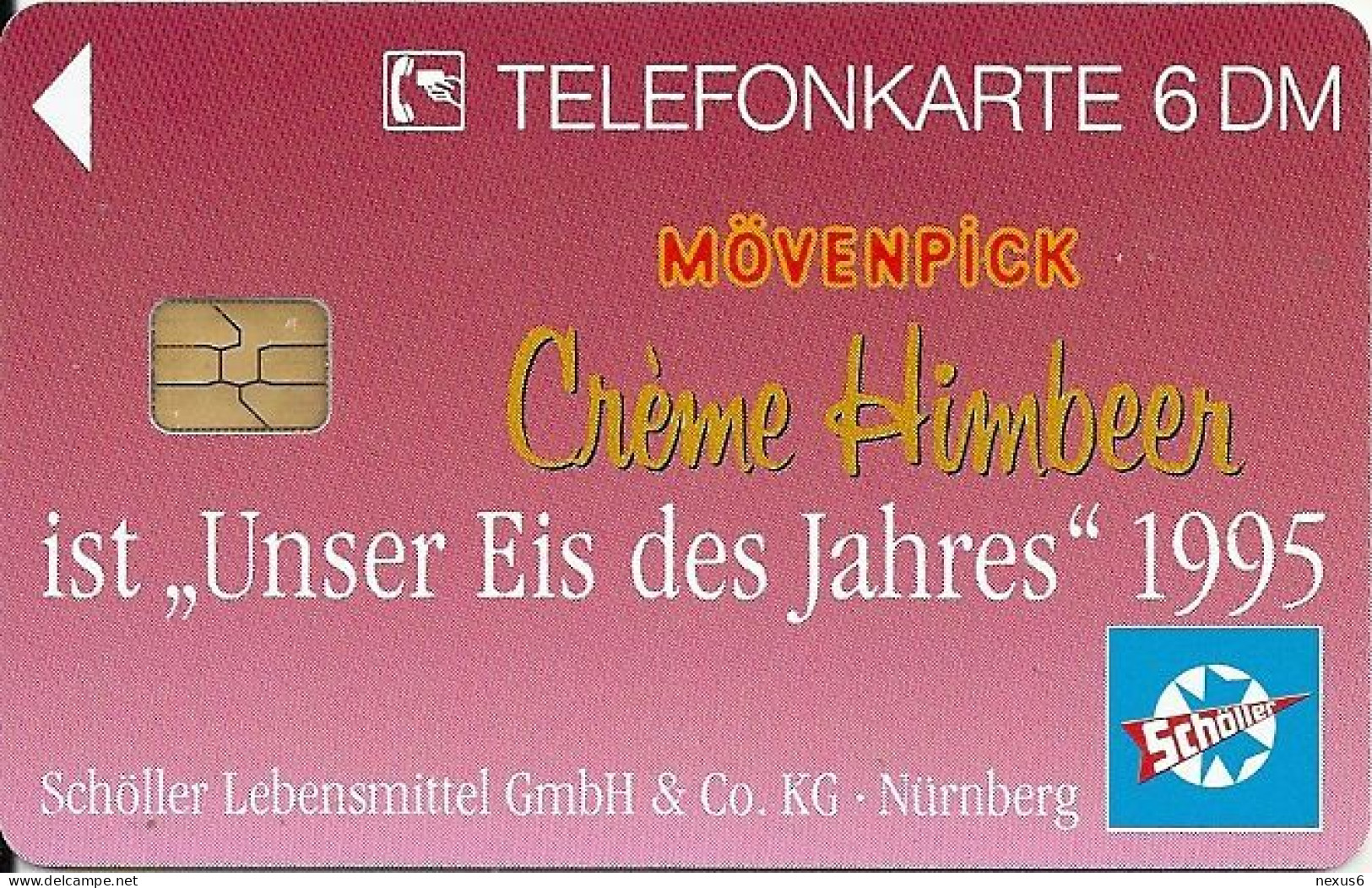 Germany - Mövenpick, Crème Himbeer - O 0098 - 02.1995, 6DM, 10.000ex, Mint - O-Series: Kundenserie Vom Sammlerservice Ausgeschlossen