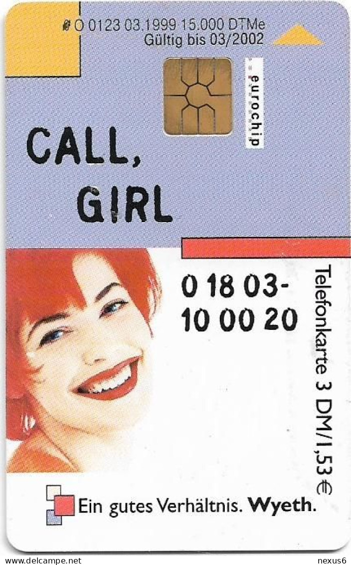 Germany - Wyeth – Call, Girl - O 0123 - 03.1999, 3DM, 15.000ex, Used - O-Series: Kundenserie Vom Sammlerservice Ausgeschlossen