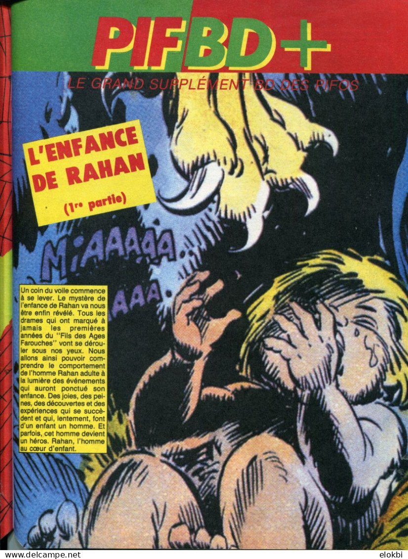 Rahan - "L'enfance de Rahan" EO parue dans Pif Gadget 984,985 et 986 qui contenaient le Grand Concours "Joue avec Rahan"