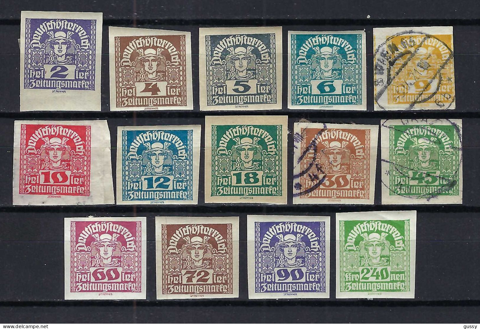 AUTRICHE Journaux Ca.1920-21: Lot De Neufs**, Neufs* Et Obl. - Journaux