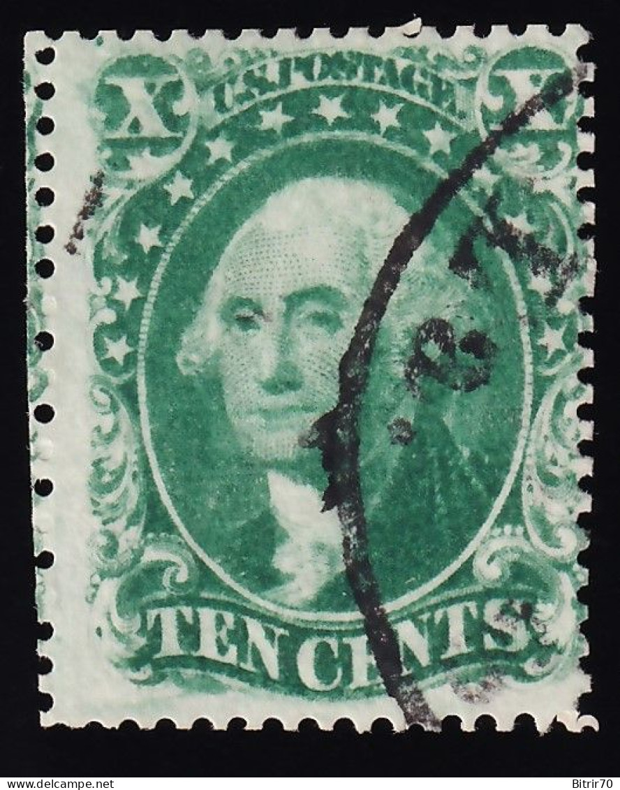 Estados Unidos, 1858 Scott. 32, 10 ¢. Green, I - Used Stamps