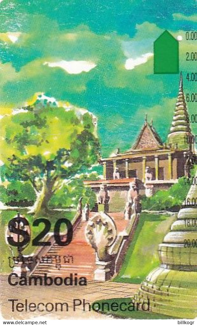 CAMBODIA(Tamura) - Palace(ICM3-1), First Issue $20, Tirage 20000, Used - Kambodscha