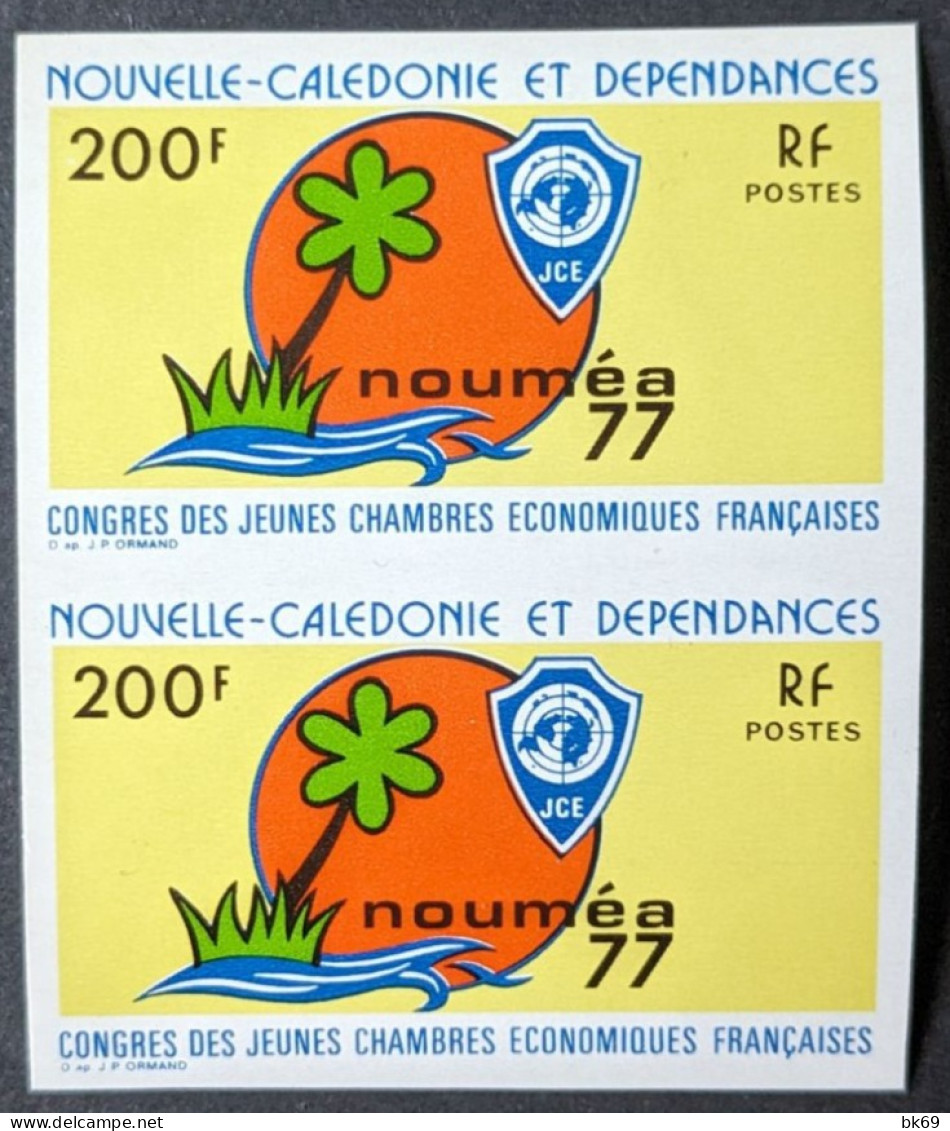 2x 413** Non Dentelé En Paire Nouvelle Calédonie - Unused Stamps