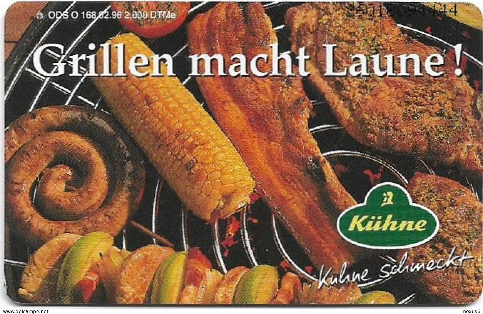 Germany - Kühne 18 - Grillen Macht Laune - O 0168 - 02.1996, 6DM, 2.000ex, Used - O-Series: Kundenserie Vom Sammlerservice Ausgeschlossen