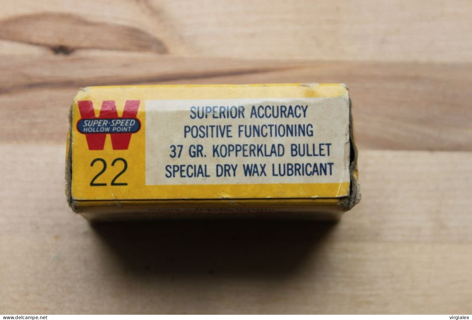 Ancienne Boite 50 Cartouches 22 LR Long Rifle WINCHESTER Collection Munition Balle Poudre Pistolet Revolver Fusil - Armes Neutralisées