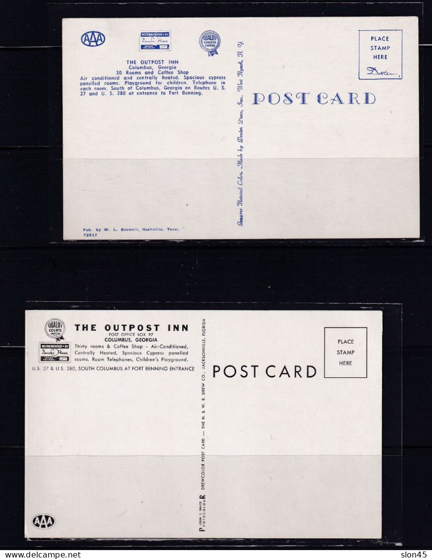 USA  4  Postal Cards /3 Colored 1 Photo/ Mint  Georgia 15932 - Autres & Non Classés