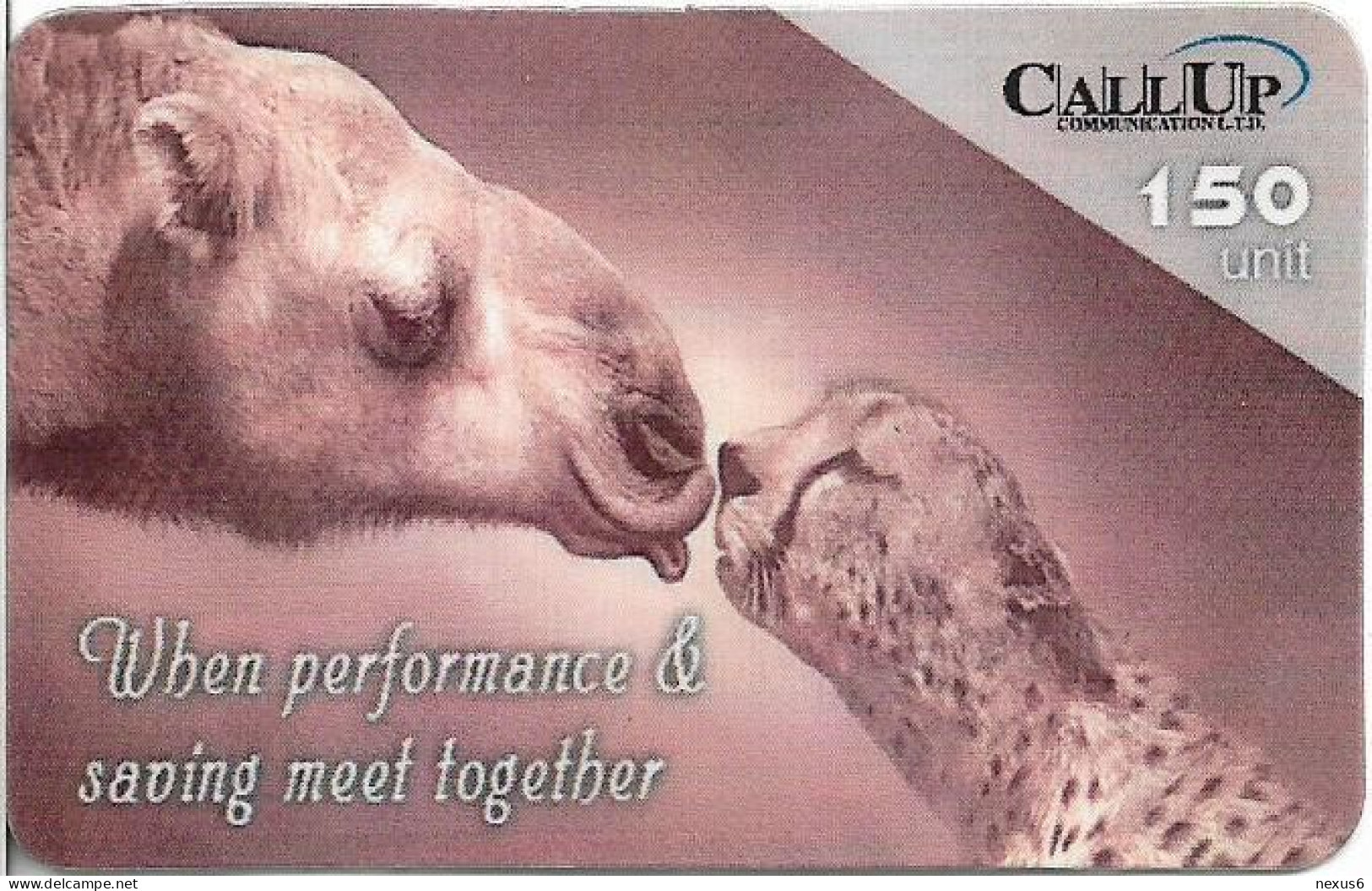 Israel - CallUp Commun. Ltd - Cheetah & Camel, Exp.31.12.2001, Remote Mem. 150Units, Used - Israele