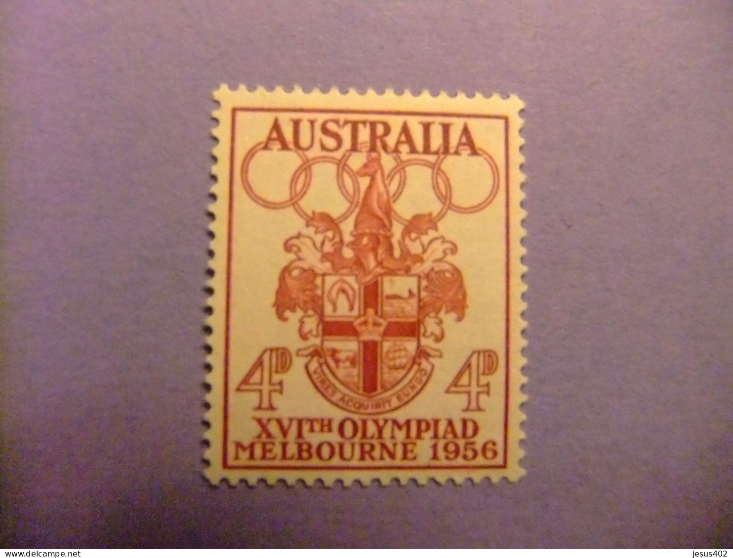 AUSTRALIE / AUSTRALIA 1956 ESCUDO JUEGOS OLIMPICOS MELBURNE YVERT 231 MNH - Ongebruikt