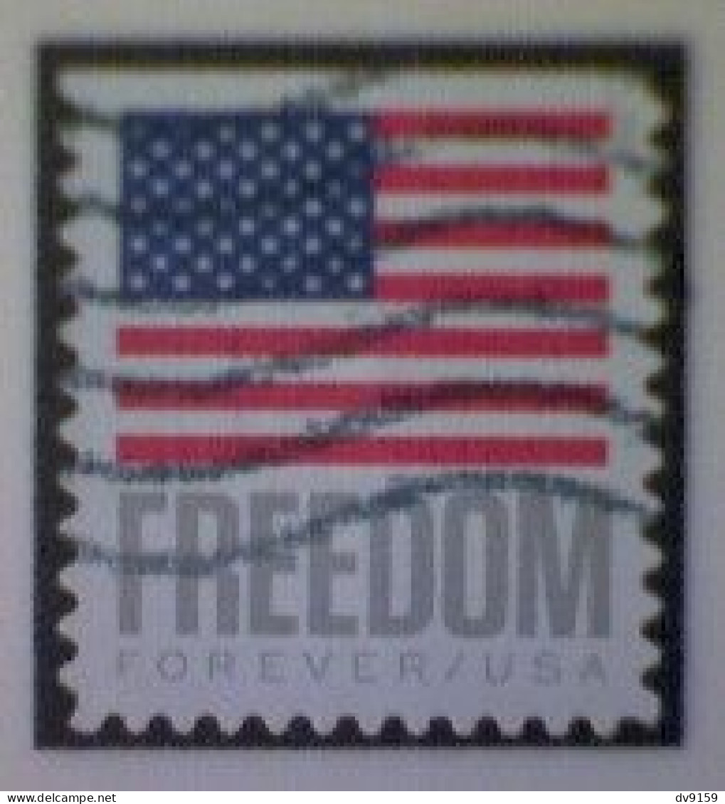 United States, Scott #5790, Used(o) Booklet, 2023, Flag Definitive: Freedom Flag, (63¢) Forever - Used Stamps