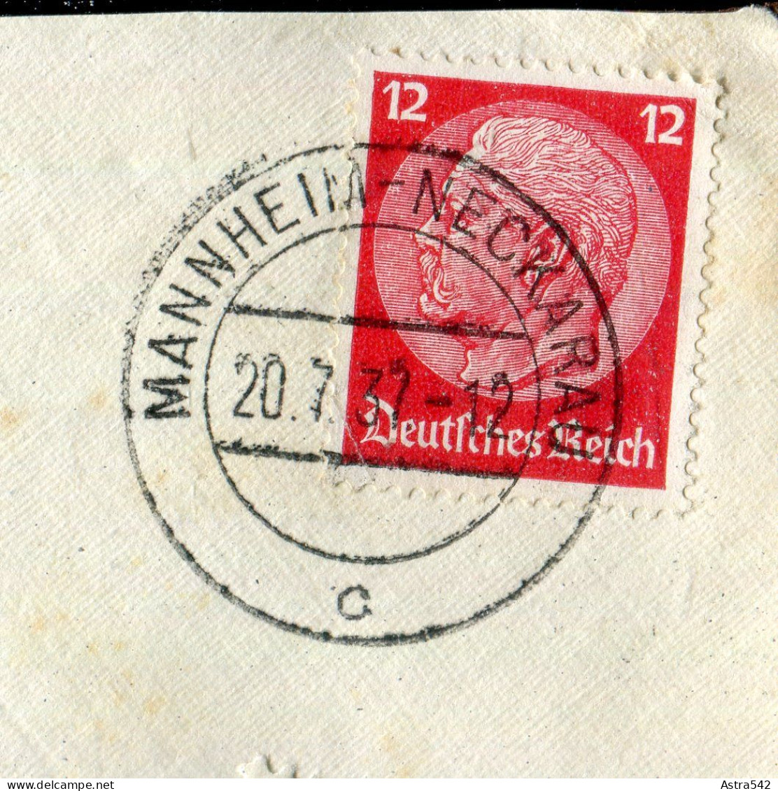 "OESTERREICH" 1937, Nachportomarke "10 Groschen" Auf Brief Ex Deutschland (50062) - Portomarken