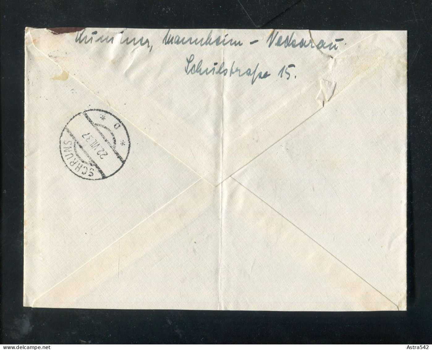 "OESTERREICH" 1937, Nachportomarke "10 Groschen" Auf Brief Ex Deutschland (50062) - Portomarken