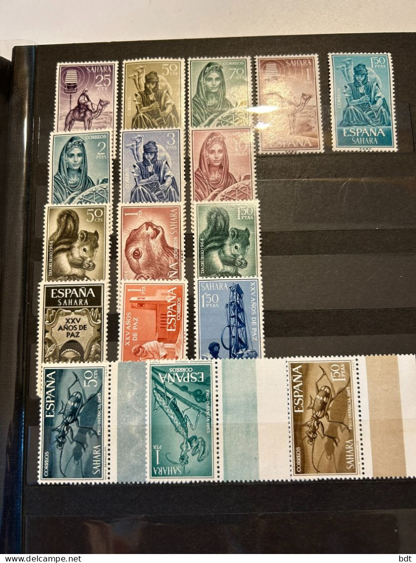 WS100 SPANISH COLONIES 1961-1965 COLLECTION SAHARA+RIO MUNI+FERNANDO POO+IFNI+ANDORRA MNH** - Collections