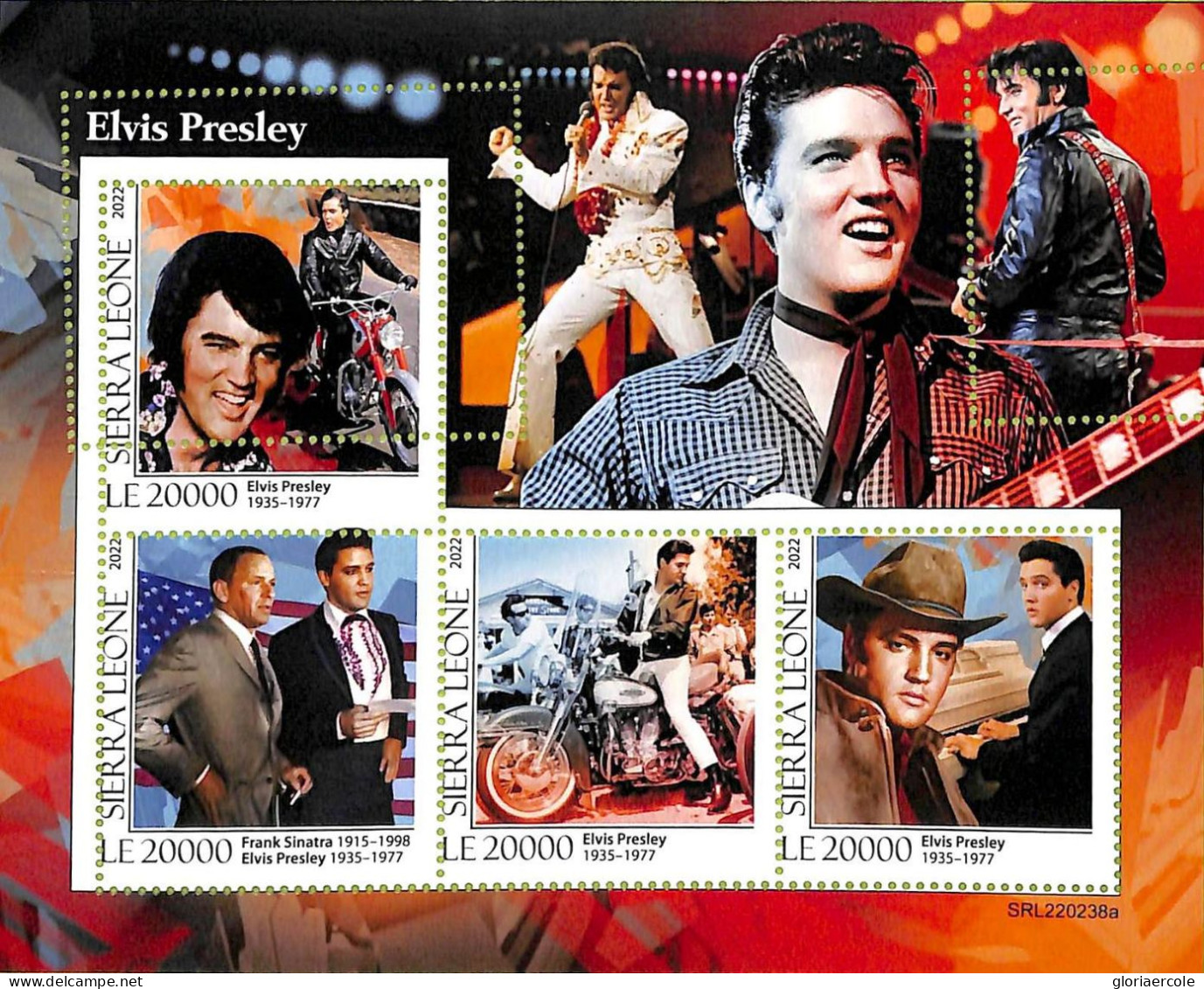 A9357 - SIERRA LEONE - ERROR MISPERF Stamp Sheet - 2022 - ELVIS PRESLEY, Music - Elvis Presley