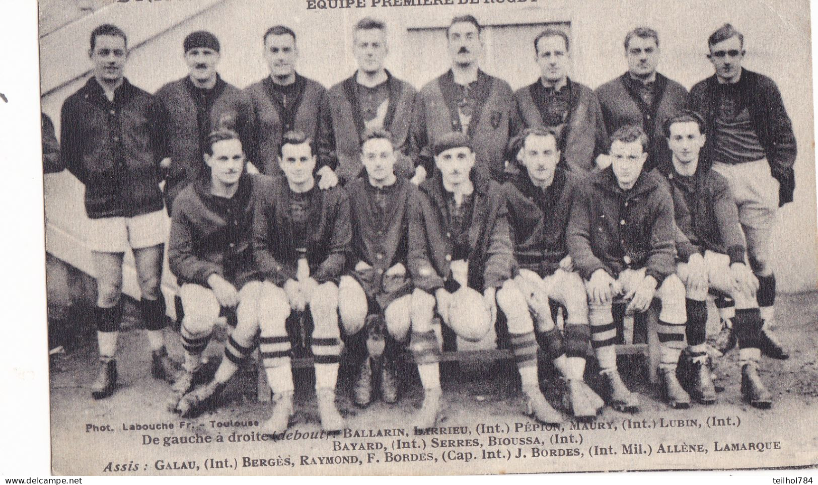 STADE TOULOUSAIN  CHAMPION DE FRANCE - 1922 - 1923 - 1924 - Rugby