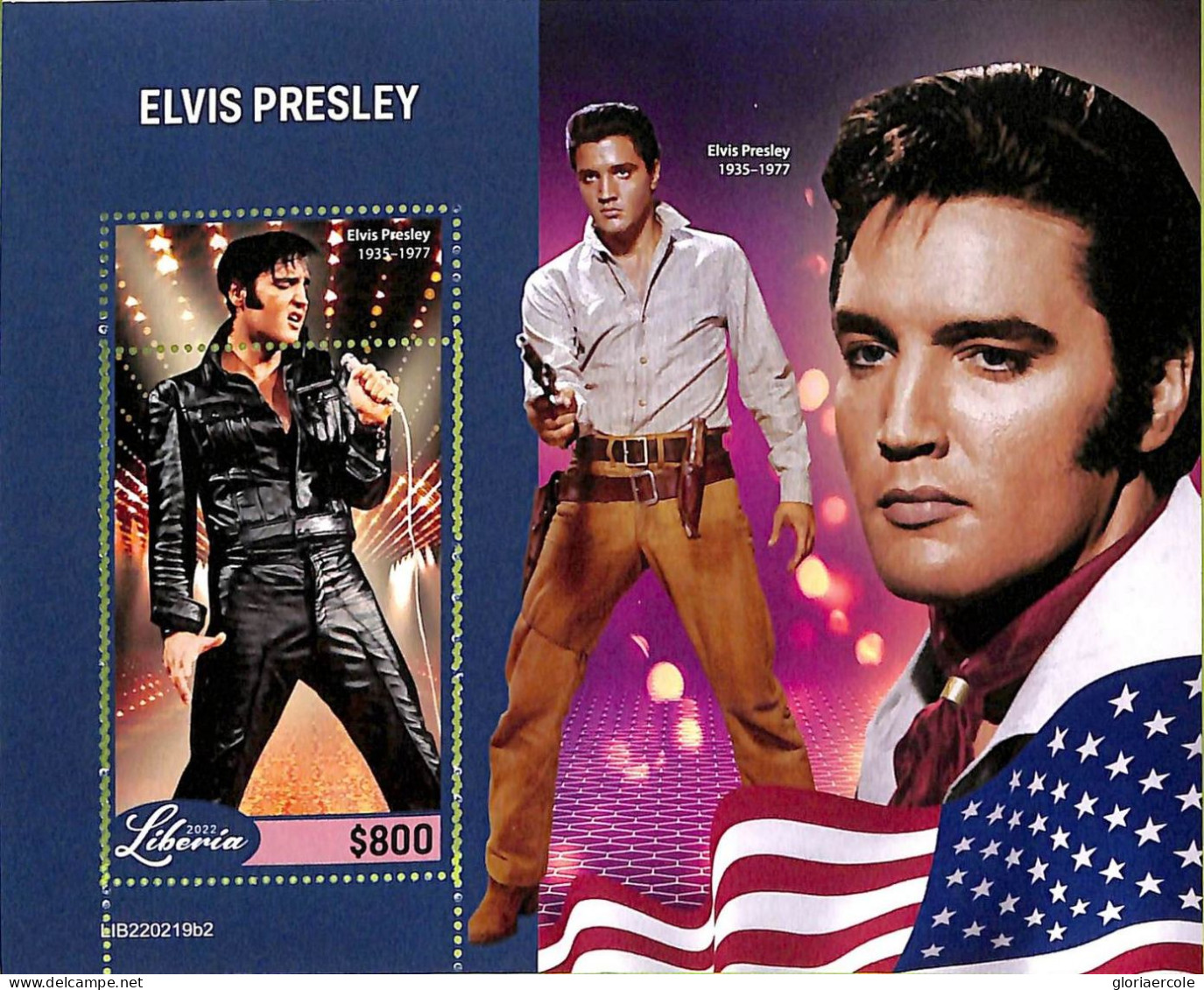 A9002 - LIBERIA - ERROR MISPERF Stamp Sheet  - 2022 - Music, Elvis Presley - Elvis Presley