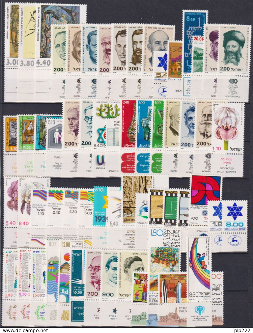 Israele 1970/79 Periodo Completo / Complete Period Con Appendice / With Tab**/MNH VF - Komplette Jahrgänge