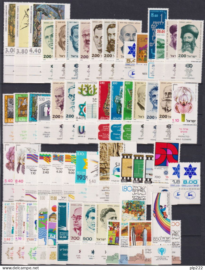 Israele 1970/79 Periodo Completo / Complete Period Con Appendice / With Tab**/MNH VF - Volledig Jaar