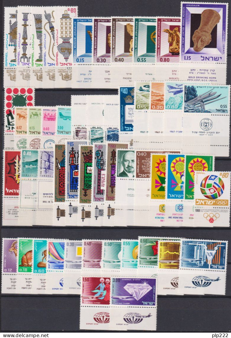 Israele 1960/69 Periodo Completo / Complete Period Con Appendice / With Tab**/MNH VF - Années Complètes