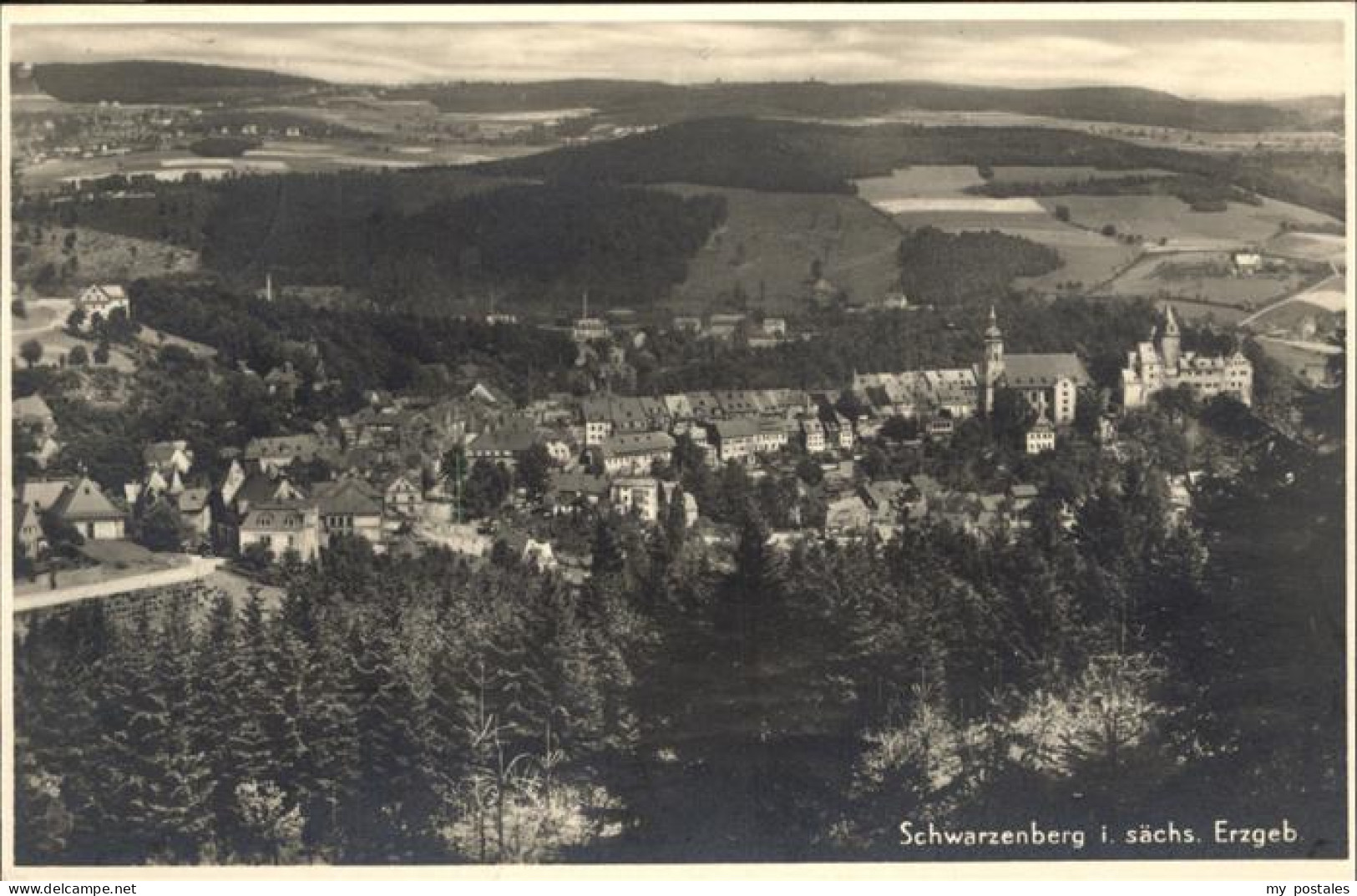 41195149 Schwarzenberg Erzgebirge Flugaufnahme Schwarzenberg - Schwarzenberg (Erzgeb.)