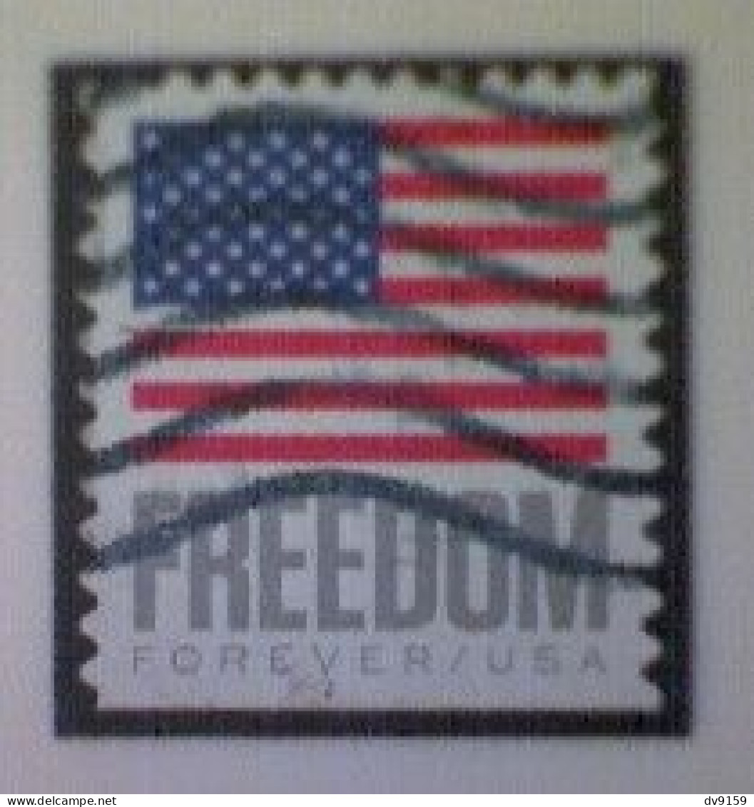 United States, Scott #5790, Used(o) Booklet, 2023, Flag Definitive: Freedom Flag, (63¢) Forever - Gebruikt