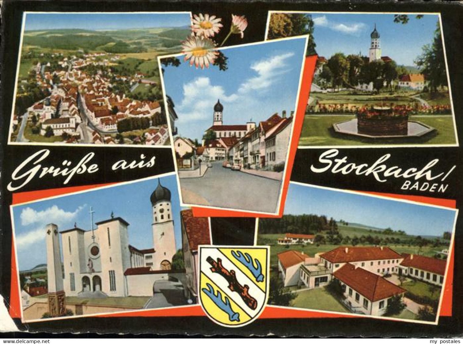 41195021 Stockach Baden Stadtwappen, Kirche Stockach - Stockach