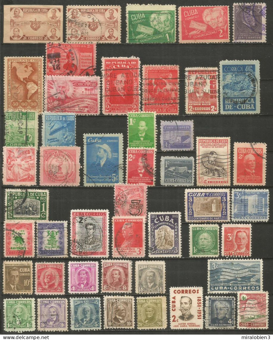 CUBA CONJUNTO DE SELLOS USADOS - Used Stamps