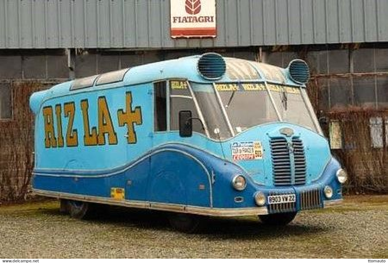 Delahaye Camion Avec  Publicité Pour RIZLA Sur Le Tour De France 1959  - 15x10cms  PHOTO - Trucks, Vans &  Lorries