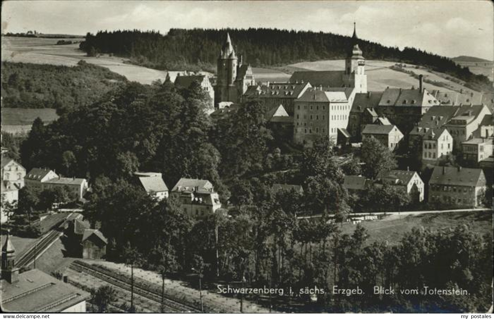 41194744 Schwarzenberg Erzgebirge Blick V. Totenstein Schwarzenberg - Schwarzenberg (Erzgeb.)