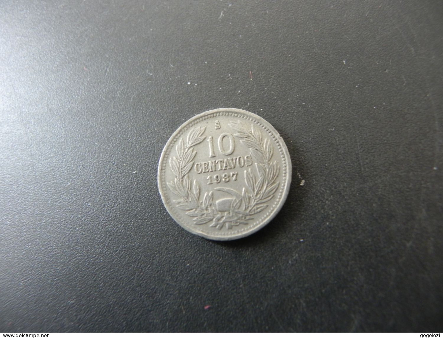 Chile 10 Centavos 1937 - Chili