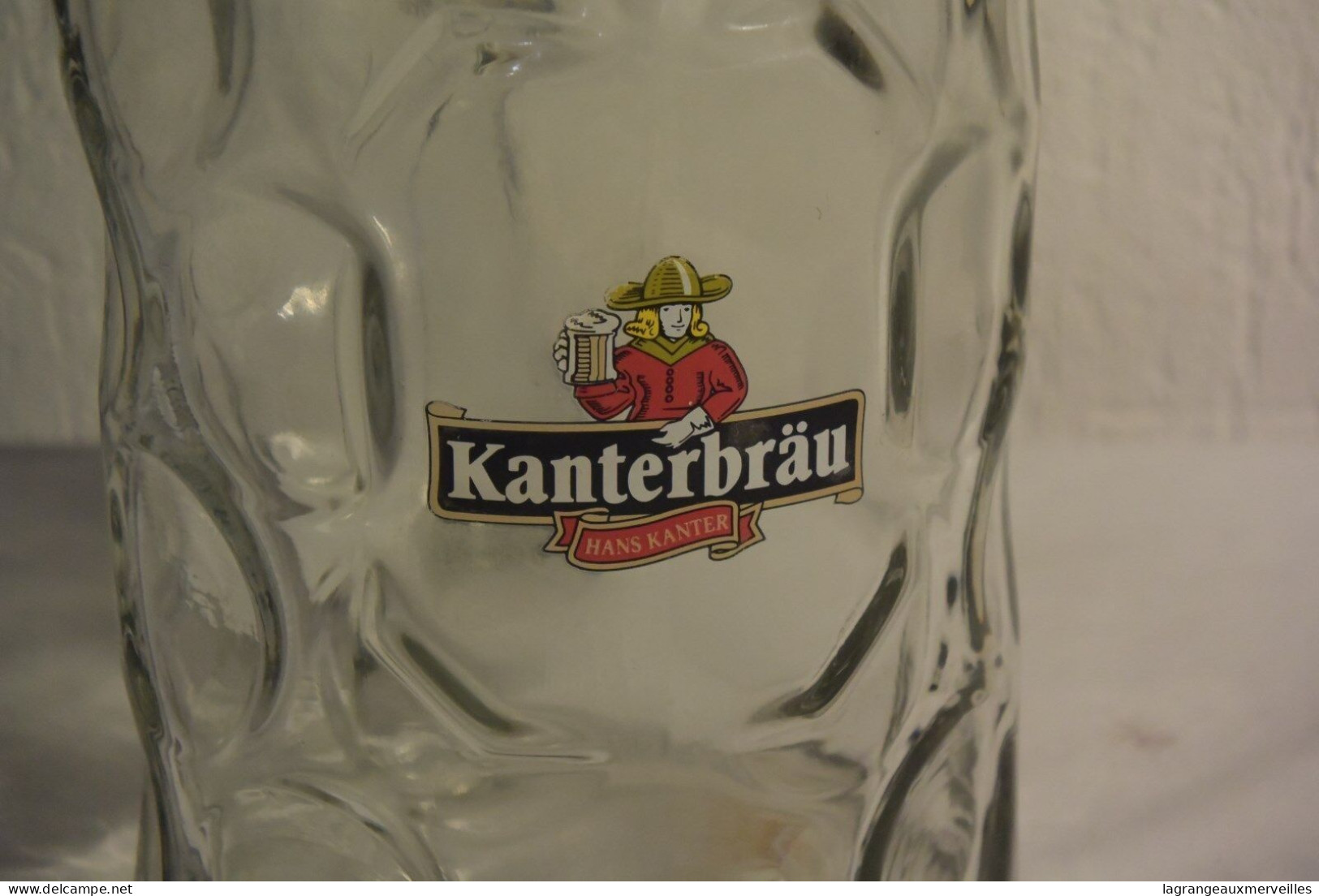 C43 Véritable Chope Kanterbräu Dessin Original Rare - Verres