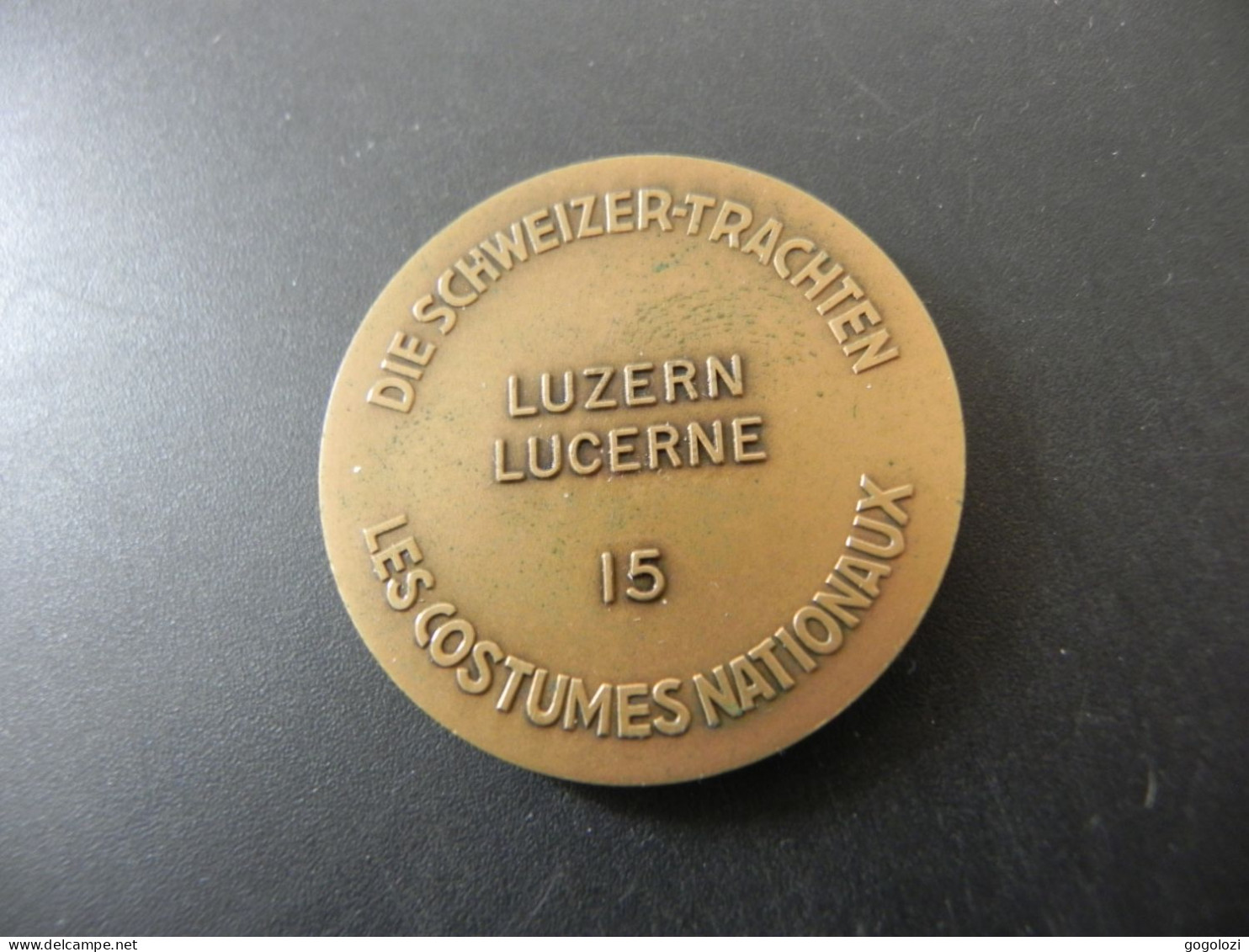 Medaille Medal - Schweiz Suisse Switzerland - Schweizer Trachten Luzern Lucerne - Andere & Zonder Classificatie