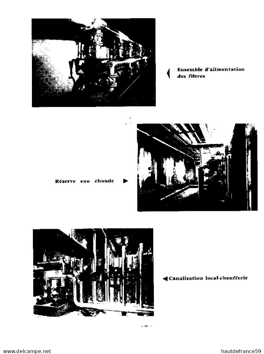 RARE Catalogue 1969 plans construction PISCINE MUNICIPALE DE VALENCIENNES inauguration secrétaire d Etat - Pierre CAROUS