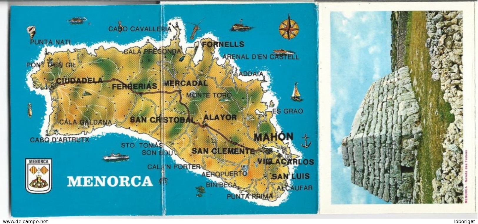 LIBRO FLEXO DE POSTALES CON 20 VISTAS DE MENORCA / BALEARES.-  ( ESPAÑA ) - Menorca