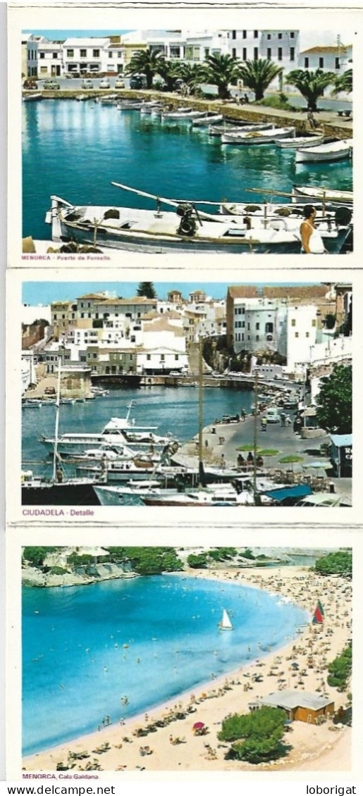 LIBRO FLEXO DE POSTALES CON 20 VISTAS DE MENORCA / BALEARES.-  ( ESPAÑA ) - Menorca